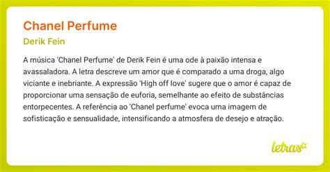 Letra de Chanel Perfume de Derik Fein .